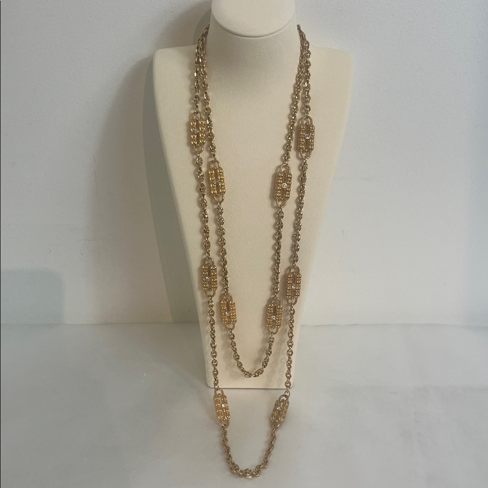 Camrose & Kross JBK Gold Tone Paperclip Necklace